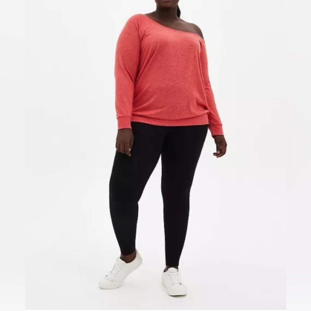 New Torrid Womens DEEP BLACK SIGNATURE WAIST FULL LENGTH PREMIUM LEGGING Size 3X